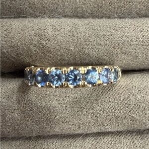 Elizabeth Street Jewelry Blue Sapphire Euro Band